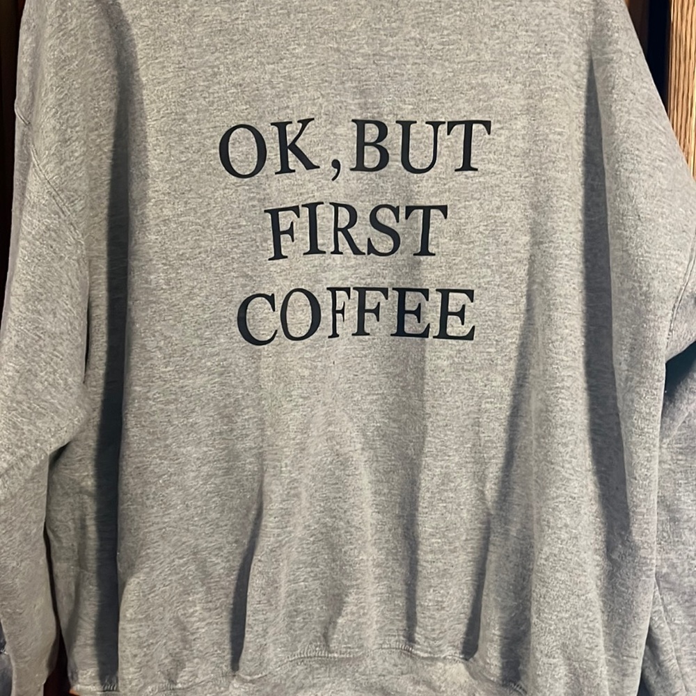 Grey Print Sweatshirt